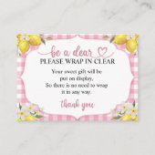 Wees een Geachte, wrap in Clear Enclosure Kaart (Voorkant)