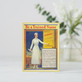 Wees een getraind verpleegkundige, herstelde vinta briefkaart (Staand voorkant)