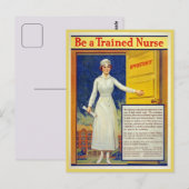 Wees een getraind verpleegkundige, herstelde vinta briefkaart (Voorkant / Achterkant)