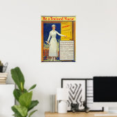 Wees een getraind verpleegkundige, herstelde vinta poster (Thuiskantoor)