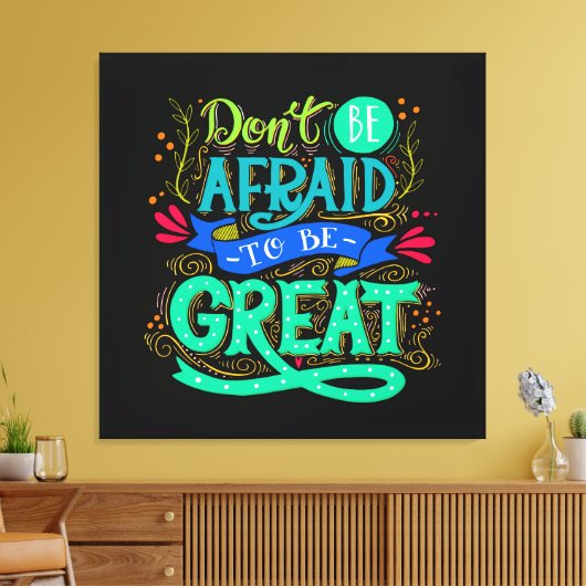 Wees een geweldige canvas kunst (Insitu (Woonkamer))