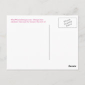 Wees een godin, heb een Mammogram Wine Goddess BCA Briefkaart (Achterkant)