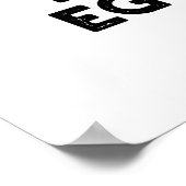 Wees een goed voorbeeld van grappige eierspin poster (Hoek)