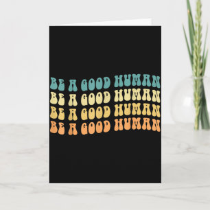Wees een goede mens Groei mindset Motiverende spre Kaart
