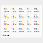 Wees een goede menselijke pride kunst vierkante sticker (Vel)