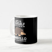 Wees een gordeldier armadillo koffiemok (Voorkant links)
