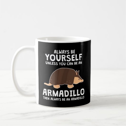 Wees een gordeldier armadillo koffiemok (Links)