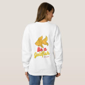 Wees een goudvis Basic Sweatshirt (Achterkant volledig)