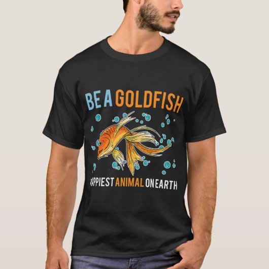 Wees een goudvis dier t-shirt (Voorkant)