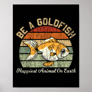 Wees een goudvis voor een voetbal Motivatie citaat Poster