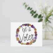 Wees een grap van een kiezer briefkaart (Staand voorkant)