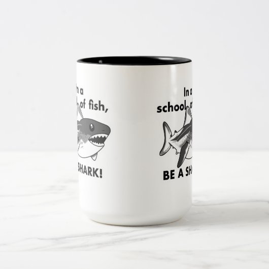 Wees een haai Mok (Center)