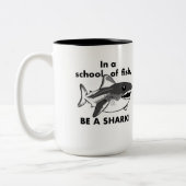 Wees een haai Mok (Links)