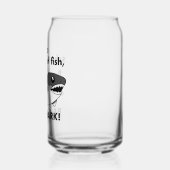 Wees een haaienglas kan blikvorm glas (Links)