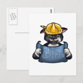 Wees een harde werknemer briefkaart (Voorkant / Achterkant)