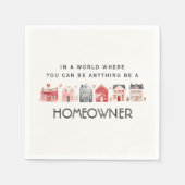 Wees een huiseigenaar Real Estate Open House Servet (Voorkant)