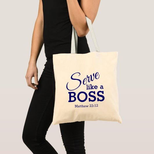 Wees een Humble SERVE, net als een Christelijke BO Tote Bag (Voorkant (product))