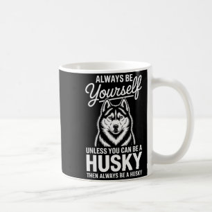 Wees een husky grappige Siberische husky Koffiemok
