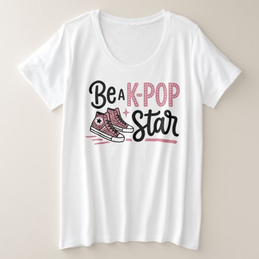 Wees een K-POP-ster grafische T-shirt (Design voorkant)