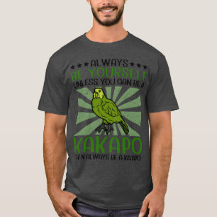 Wees een Kakapo Bird Nieuw-Zeeland Papegaai Gift v T-shirt