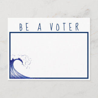 Wees een kiezer briefkaart