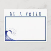 Wees een kiezer briefkaart (Voorkant)
