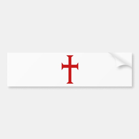 Wees een Knight Templar! Bumpersticker (Voorkant)