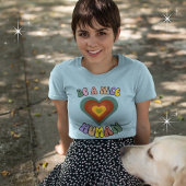 Wees een leuke menselijke BOHO Heart Graphic T-shirt