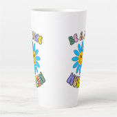 Wees een leuke menselijke retro groovy latte mok (Voorkant)