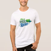 Wees een Levende Donor Held Tri-Blend Shirt (Voorkant)