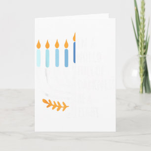 Wees een licht gelukkig Hanukka Menora Joods Cadea Kaart