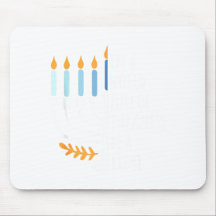 Wees een licht Gelukkig Hanukka Menora Joods Cadea Muismat