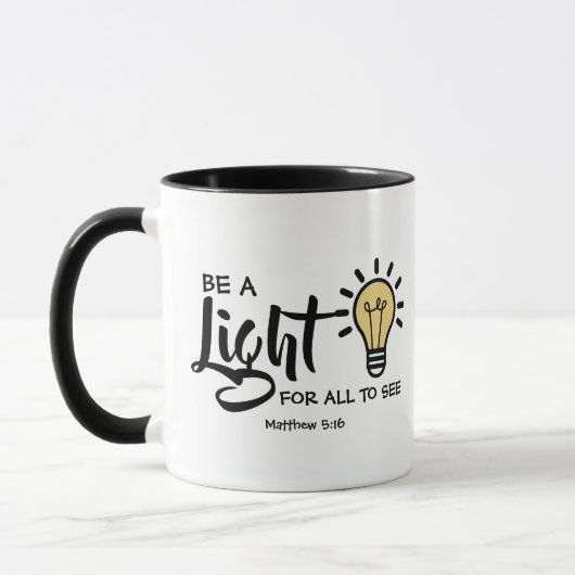 Wees een licht Matthew 5:16 Mok (Links)