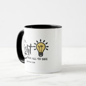 Wees een licht Matthew 5:16 Mok (Voorkant links)