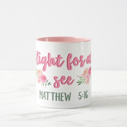 Wees een licht voor iedereen om neerslag // Bijbel Mok (Midden)