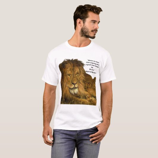 Wees een Man T-shirt (Voorkant volledig)
