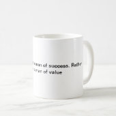 Wees een Man van Succes Quote Koffiemok (Voorkant rechts)