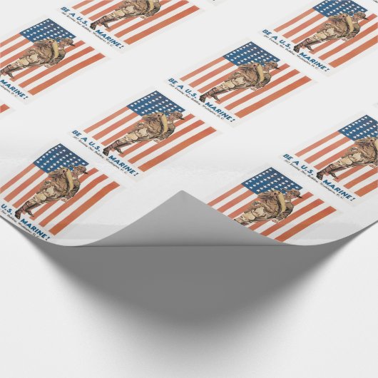 Wees een marinier cadeaupapier (Hoek)