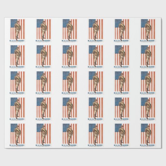 Wees een marinier cadeaupapier (Vlak)