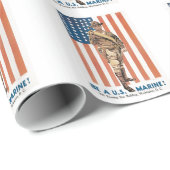 Wees een marinier cadeaupapier (Rol Hoek)