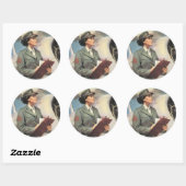 "Wees een marinier" werven Poster Afbeelding Ronde Sticker (Vel)