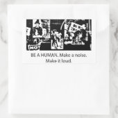 Wees een menselijke sticker (Tas)