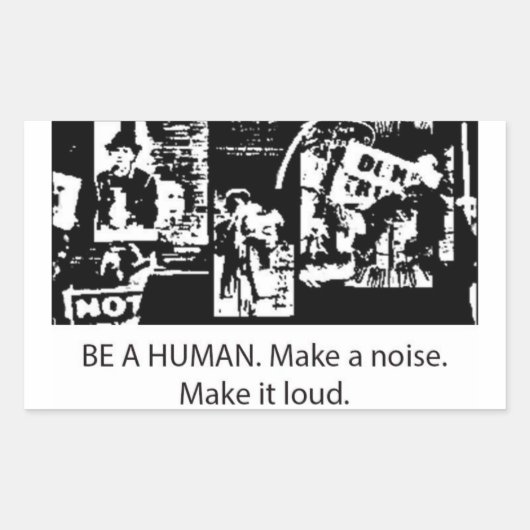 Wees een menselijke sticker (Voorkant)