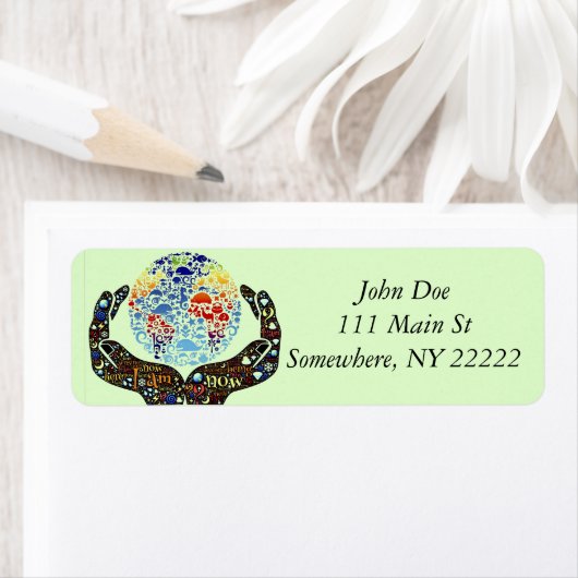 Wees één met de aarde etiket (Insitu)