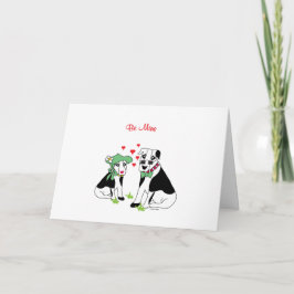Wees een mijne - Kute Dogs Love Feestdagen Kaart