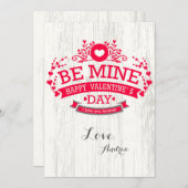Wees een mijne Valentijnsdag Feestdagenkaart (Voorkant / Achterkant)