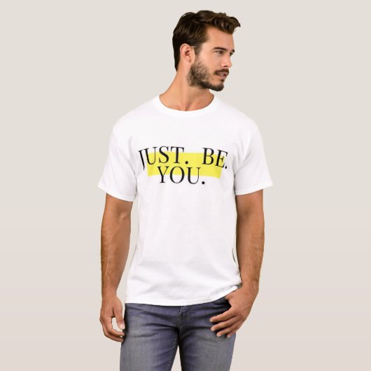 Wees een minimalistische Motivatie typografie T-shirt (Voorkant volledig)