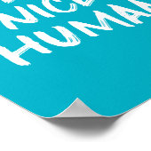 Wees een mooi citaat voor een blauwe tinentie poster (Hoek)