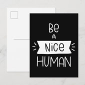 Wees een mooi mens briefkaart (Voorkant / Achterkant)
