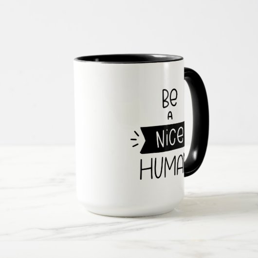 Wees een mooi mens mok (Voorkant rechts)